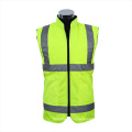 Hi vis security reflective safety vests customised with zipper and pocket